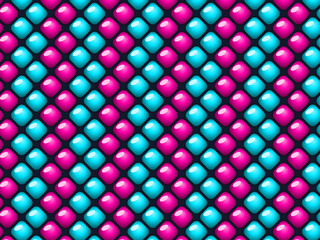Obraz premium Inflated Diamond Quilting Trendy 3D Fabric Texture