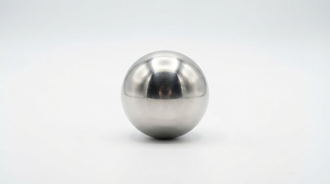 Shiny metal sphere ball