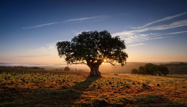 Sobreiro Ao Amanhecer