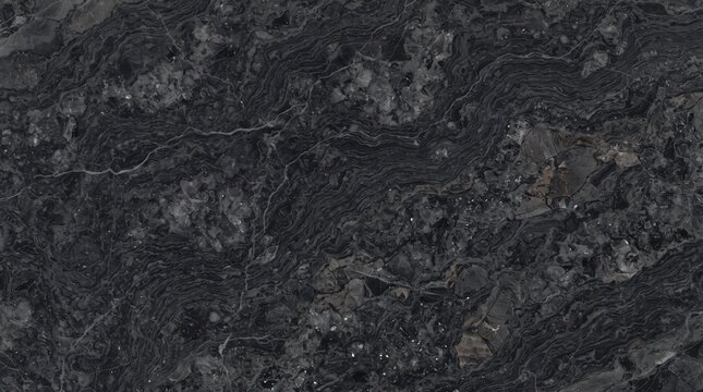 Marble Close-up texture of a dark, speckled cosmic space background