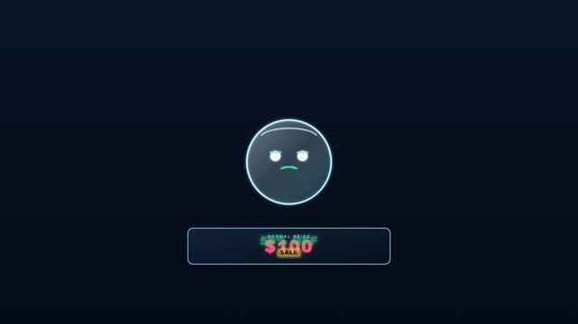 Precision revised glassmorphism Black Friday motion graphic featuring clean background with zero background shadows, strict vertical typography centering, rigid layout stack, and flawless 6-second.