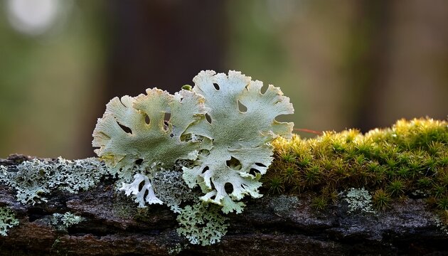 Evernia Prunastri Also Known As Oakmoss Is A Species Of Lichen Lichen On Bark