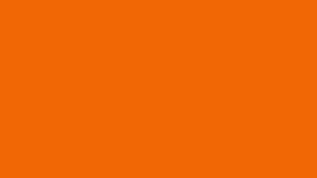 Main Subject Presenting in Bright Orange Scene with Curved Yellow Band