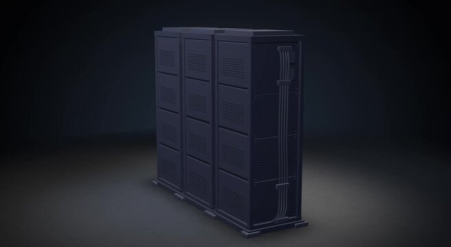 3D Model of AI Servers