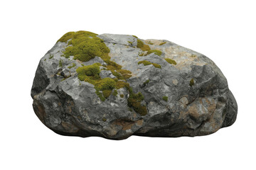 Obraz premium Rugged Moss Covered Stone Boulder
