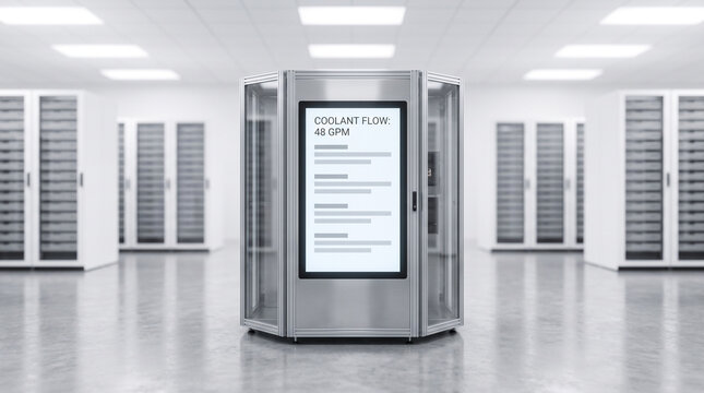 Coolant Distribution Unit CDU with Flow Rate Telemetry in AI Data Center