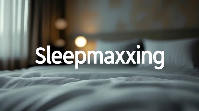 Sleepmaxxing trend optimization of sleep routine hygiene quality and duration health AI Generative