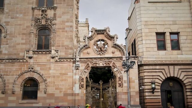 Cast Iron Gate With Eagle Relief At Chapultepec Lions Gateway Mexico City