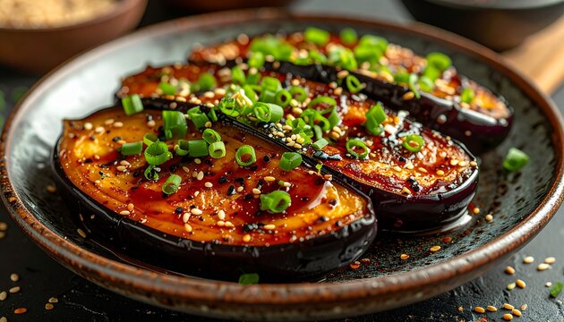 Japanese Kakuni Braised Pork Belly with Daikon in a Ceramic Bowl