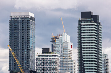 Fototapeta premium View of residential area in Burnaby, Metro Vancouver, British Columbia, Canada.