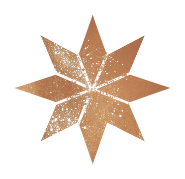 PNG Octagram icon shape brown white background.
