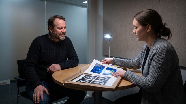 Radiology mentor debriefs AI assisted imaging lesson