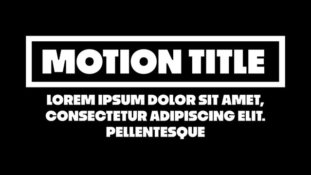 Big Motion Title