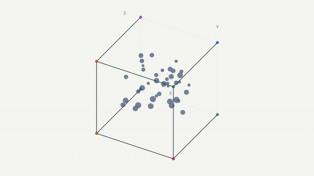 Abstract geometric design with cubes and spheres in blue tones. Ideal for tech, science, or futuristic concepts in design projects.