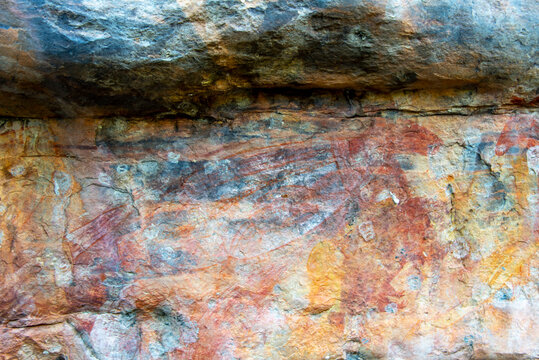 Ancient Aboriginal Rock Painting at Ubirr - Northern Territory