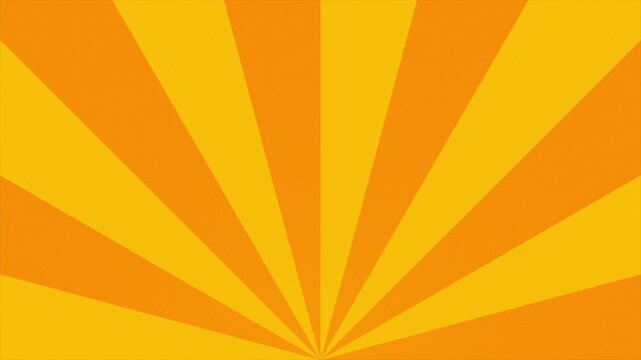 colorful orange radial speed lines from middle to the outside seamless loop abstract line rays sunburst. 4K animation