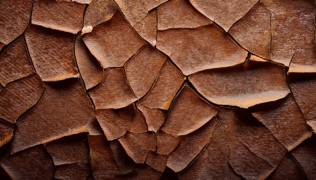 Waxed Canvas Texture With Cracked Coating Patte Background Close Up Macro Detail Shot Variation B