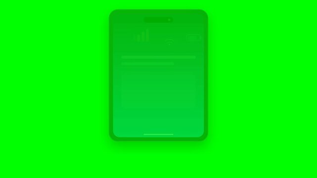Animasi Mobile Status Bar Signal Slide 4K Motion Graphic Animation | Seamless Loop