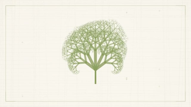 Generative Fractal Tree Growth Animation