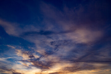 Fototapeta premium beautiful sky and clouds at sunset