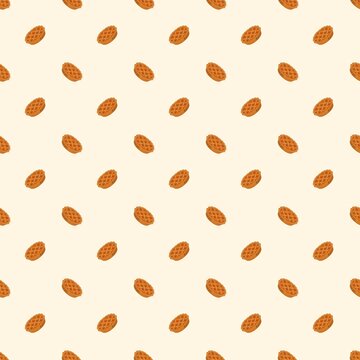 Baked Lattice Pie Seamless Pattern