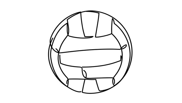 Volleyball white background.