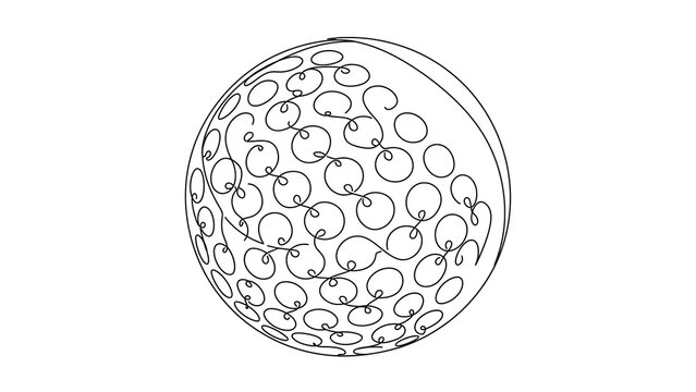 Golf ball dimples on white background.