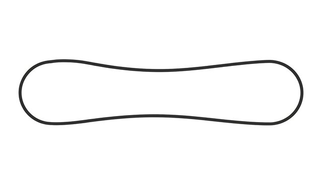 Rubber Band white background.