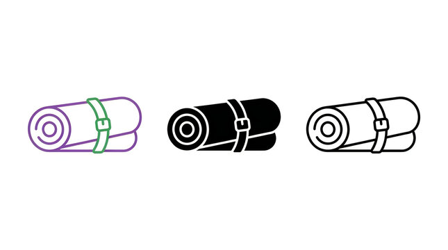 Three security cameras with straps