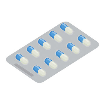 Blister Pack Of Medical Capsules