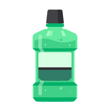 Mouthwash Flat Illustration