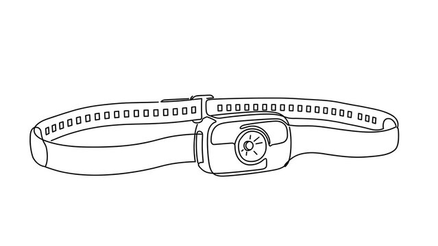 Fitness tracker white background.