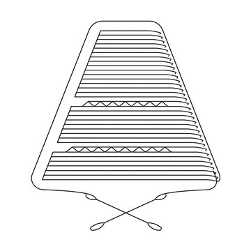 Musical instrument white background.