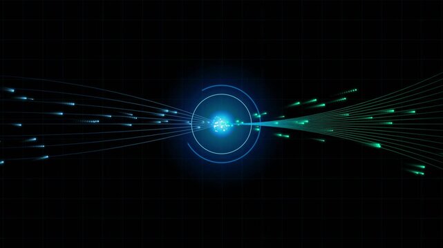 Abstract AI Neural Processing Core Seamless Motion Loop 4K