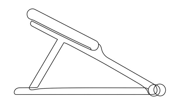 Simple Machine Inclined Plane white background.