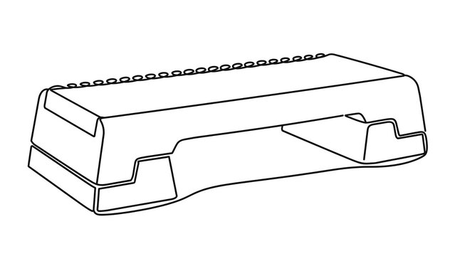 Industrial metal part white background.