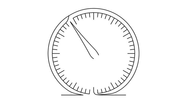 Speedometer icon white background.