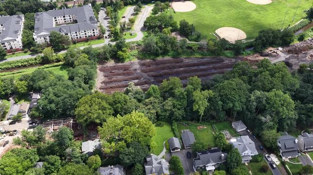 Drone Reveal of Cameron Field and South Orange Homes