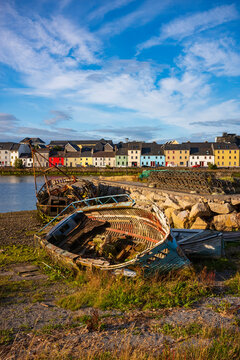 Sunset at The Long Walk of Galway, Ireland