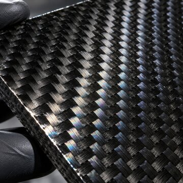 Carbon Fiber Composite Weave Macro Texture Close Up