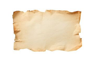 Fototapeta premium Aged blank parchment with burned edges