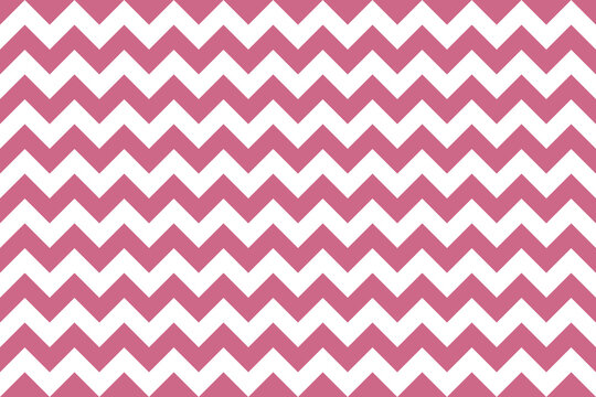 PaleVioletRed and white color Zig zag seamless pattern.