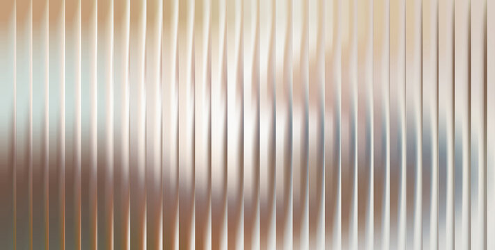 Vertical ribbed glass texture with soft beige and grey gradient