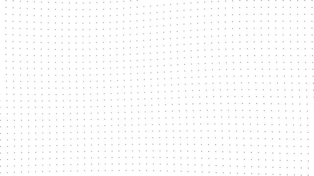 A uniform field of tiny black dots evenly distributed across a clean white background, creating a subtle speckled texture and a minimalist pattern