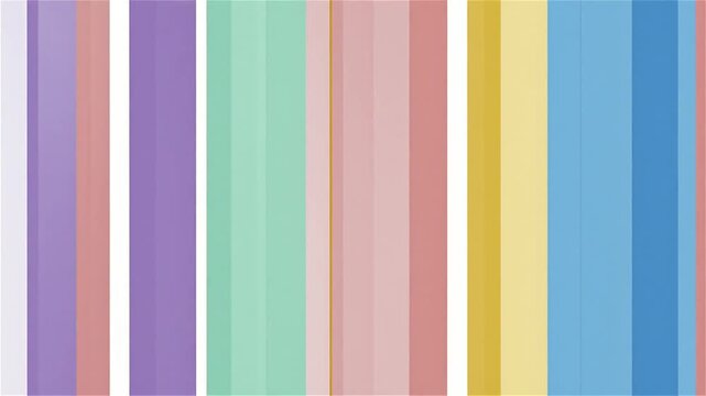 Abstract vertical stripe pattern moves smoothly with pastel colors in minimalist motion.