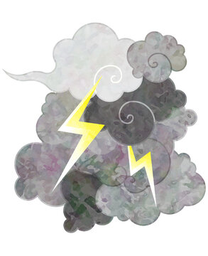 illustration of thundercloud
