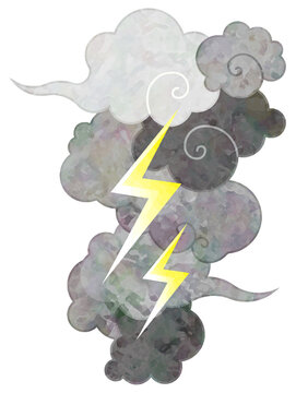 illustration of thundercloud