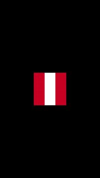3D Rotating Peru Flag Cube Animation with Transparent Background