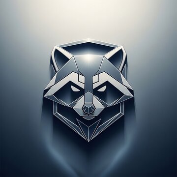 Chrome Sentinel: A sculpted gaze emerges from twilight's embrace, a digital echo of nature's sharp intellect.