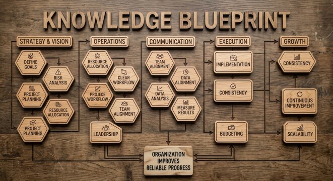 Knowledge Blueprint Diagram for Organizational Operations and Strategy